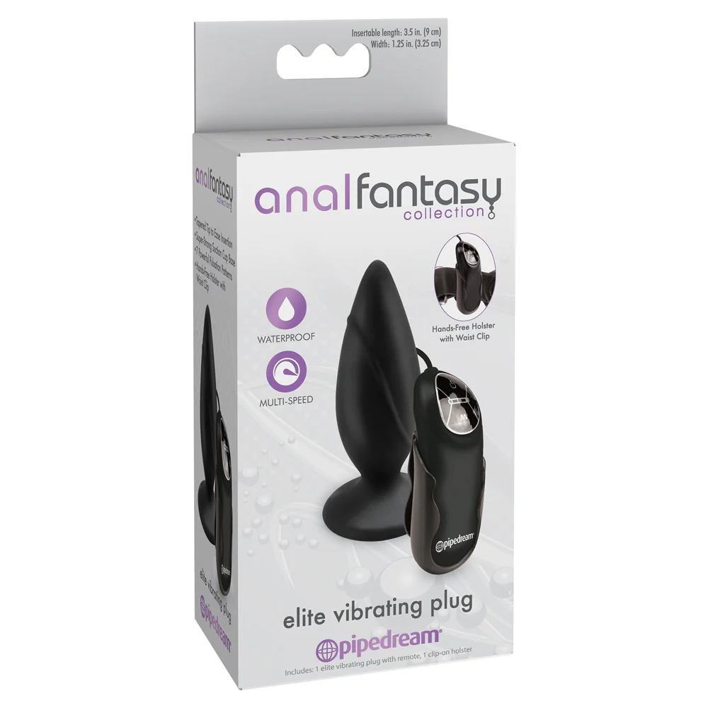 Anal Fantasy Collection Elite Remote Control Vibrating Butt Plug - Image 3