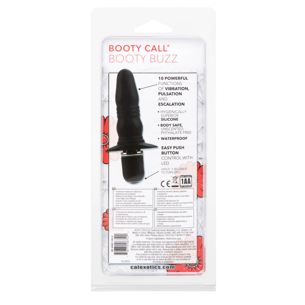 Booty Call Booty Buzz Ribbed Vibrating Anal Probe - Image 11