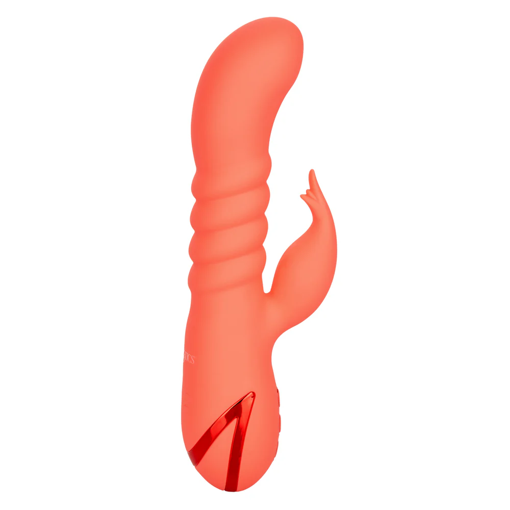 California Dreaming Orange County Cutie Thrusting Rabbit Vibrator - Image 3
