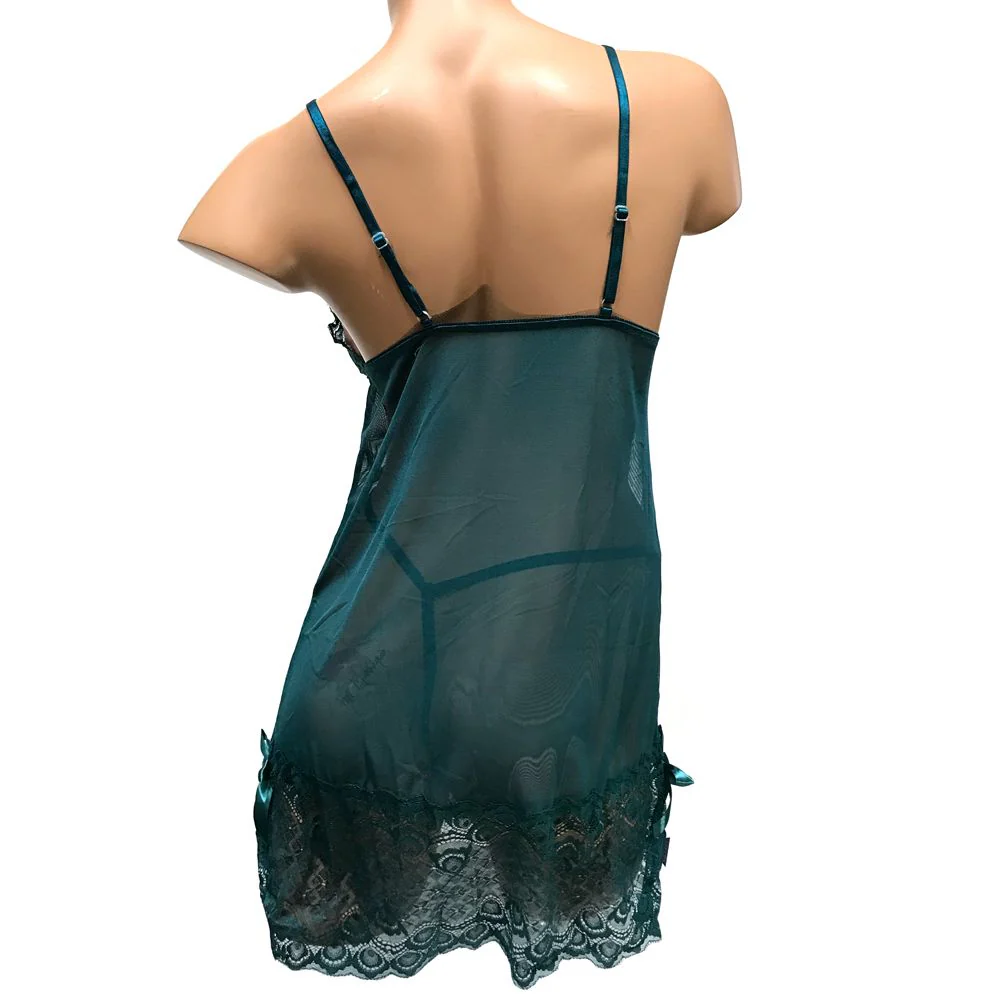 Poison Rose - Lace Bow Babydoll 732 - Curvy - Image 4