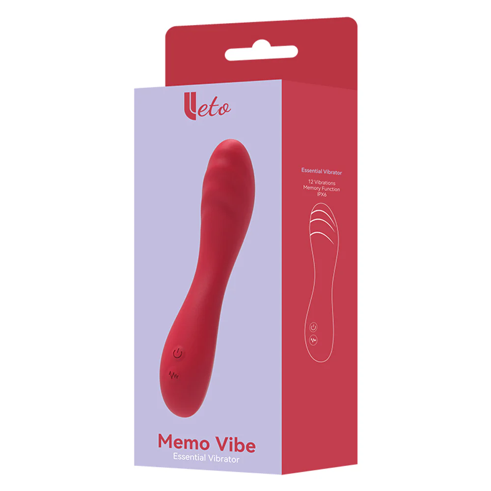 Leto Memo Vibe Ribbed Silicone G-Spot Vibrator - Image 6