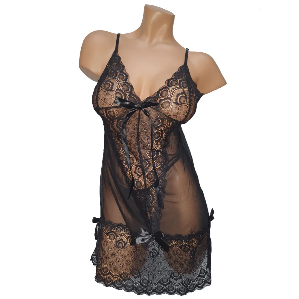 Poison Rose - Lace Bow Babydoll 732 - Image 4