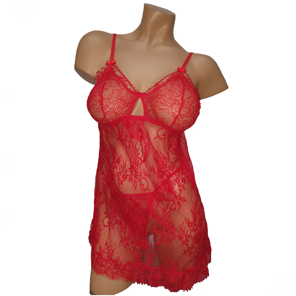 Poison Rose - Lace Strap Babydoll - 733 - Image 4