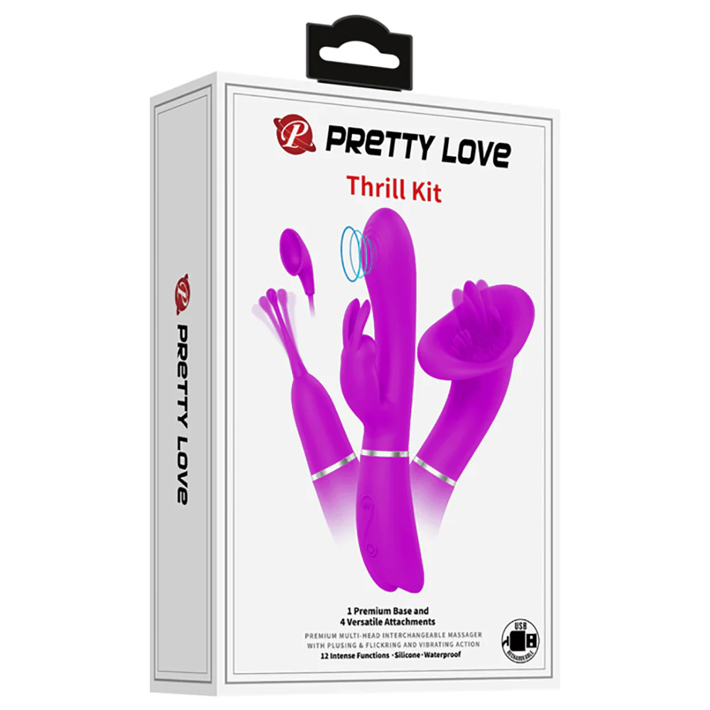 Pretty Love 4-in-1 Rechargeable Vibrating Thrill Kit - Image 12