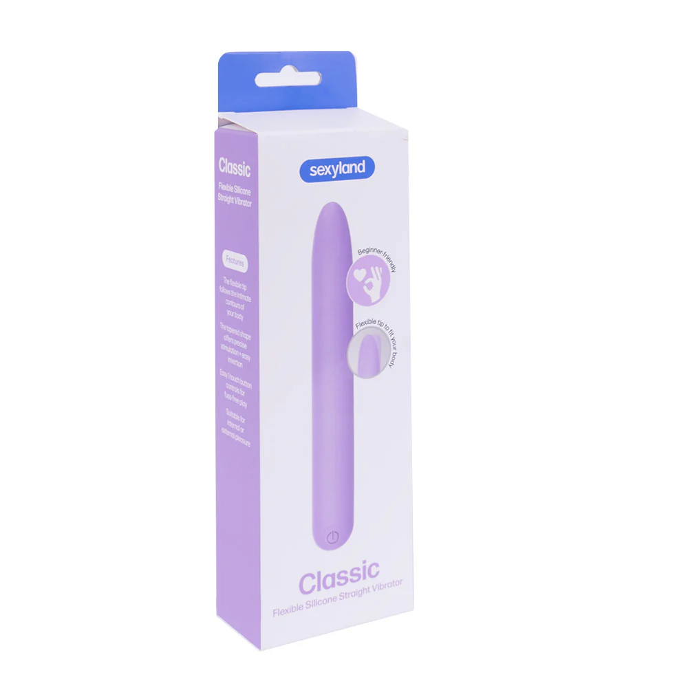 Sexyland Classic Flexible Silicone Straight Vibrator - Image 6
