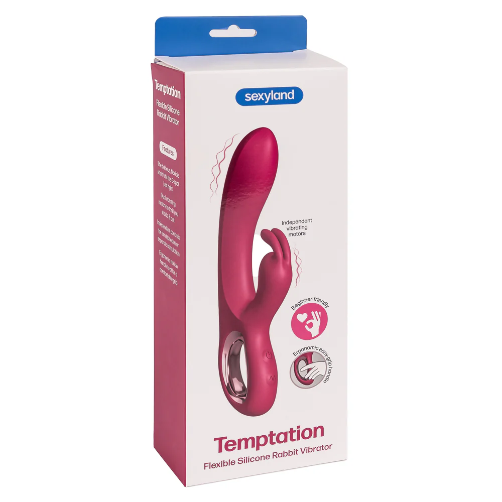 Sexyland Temptation Flexible Silicone Easy-Grip Rabbit Vibrator - Image 7