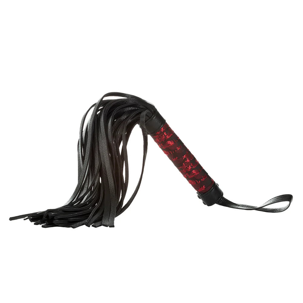 Scandal Faux Leather & Brocade Flogger - Image 3