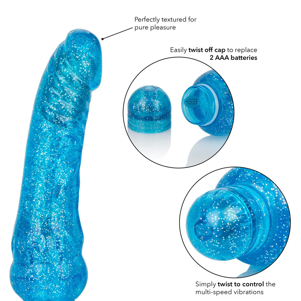 Sparkle Glitter Jack Phallic Vibrator - Image 9