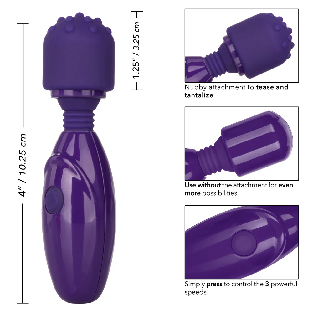 Tiny Teasers Nubby Mini Vibrating Wand - Image 7
